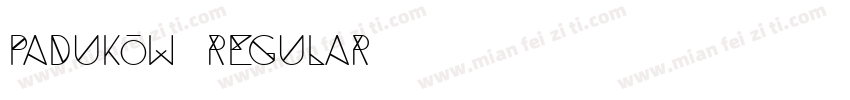 Padukow Regular字体转换
